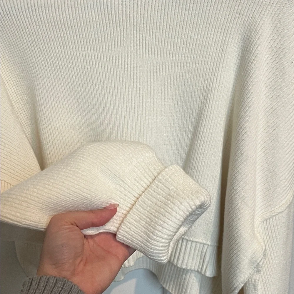 Free People Cream Ribbed Sweater - Picture 4 of 5